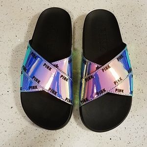 Victoria's Secret pink slides size medium / 7